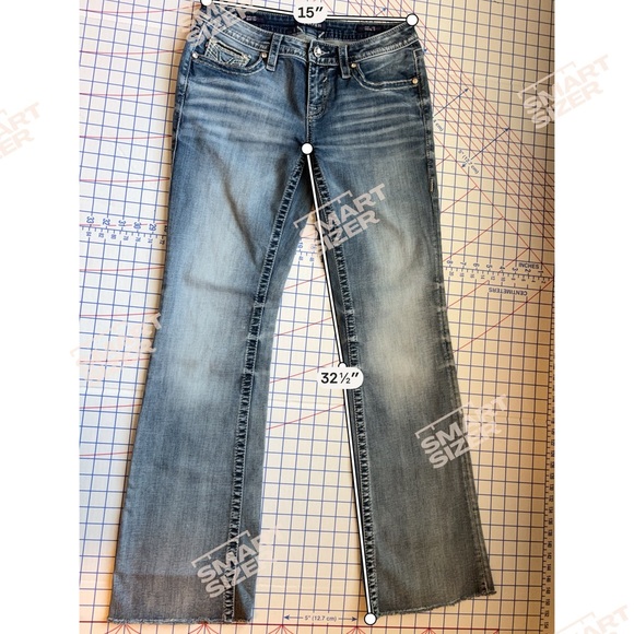 Vigoss Heritage Fit Dallas Bootcut – Distressed-Embellished Pockets – Sz 7/8 - Picture 16 of 16